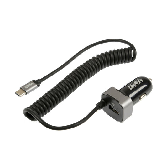 38892 - Caricabatteria Usb Type-C con 1 porta Usb - Fast Charge - 3000 mA - 12/24V