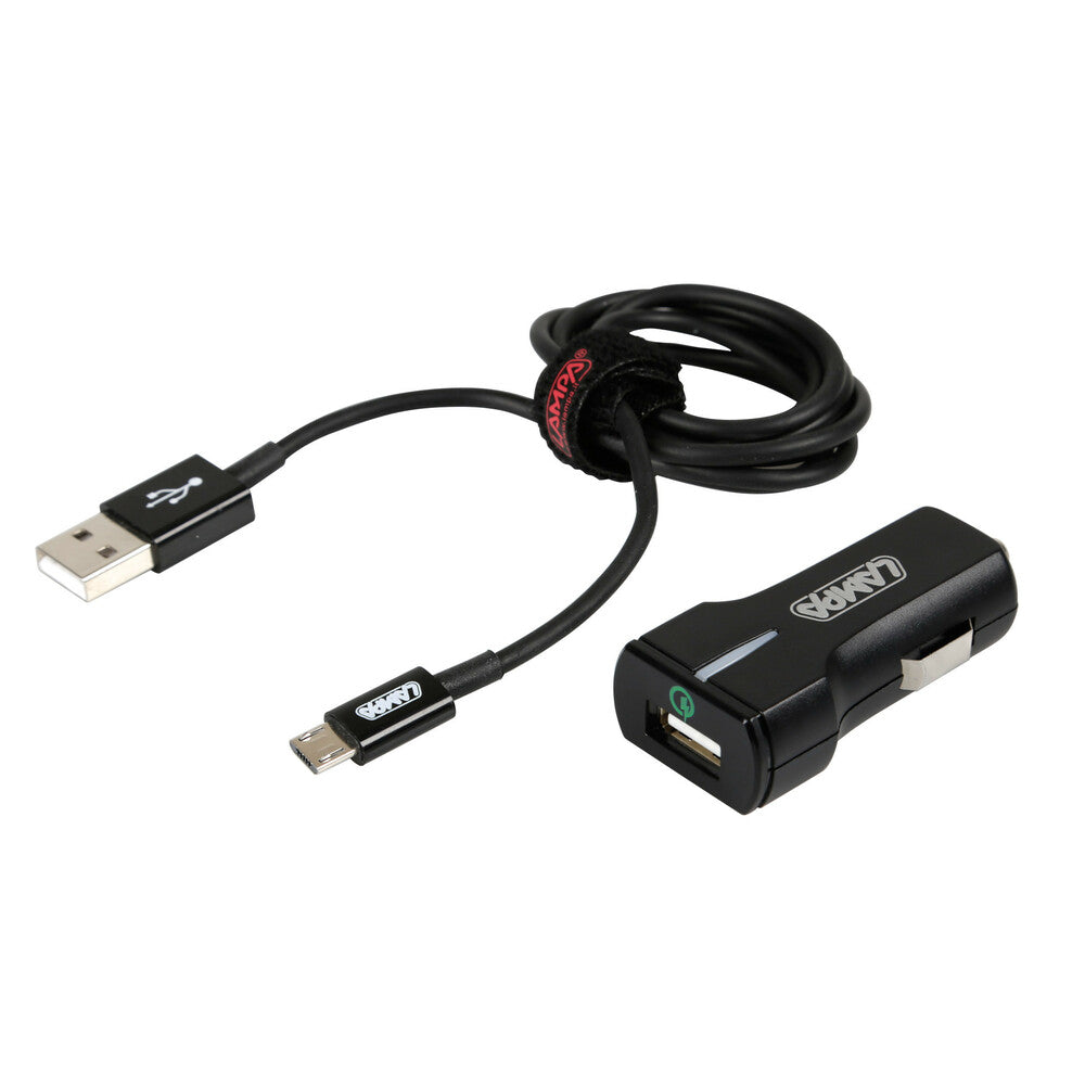 38923 - Kit 2 in 1 Micro Usb - Qualcomm Quick Charge - 12/24V