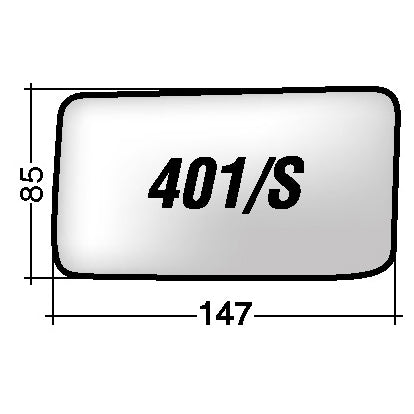 Vetro SPECCHIO RETROVISORE Sinistro SX MERCEDES 124-SERIE (W124) 1984-1993
