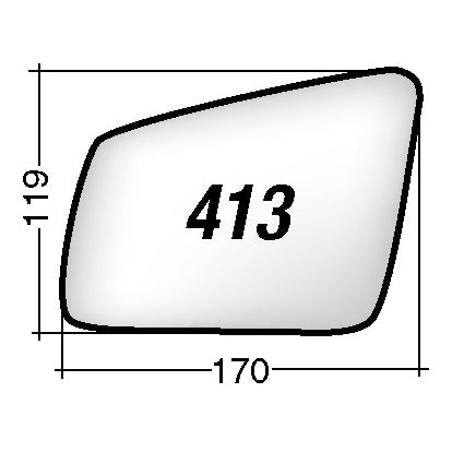 Vetro SPECCHIO RETROVISORE Destro DX MERCEDES CLA COUPE' (C117) 2013-