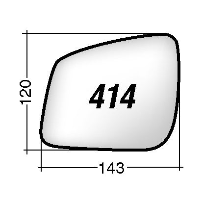 Vetro SPECCHIO RETROVISORE Destro DX MERCEDES CLASSE A (W169) 2008-2012