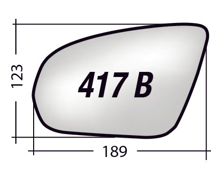 Vetro SPECCHIO RETROVISORE Destro DX MERCEDES GLA H247 2020-