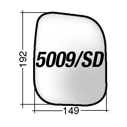 Vetro SPECCHIO RETROVISORE Sinistro/Destro VOLKSWAGEN TRANSPORTER T4 1990-2003