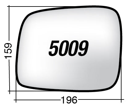 Vetro SPECCHIO RETROVISORE Destro DX VOLKSWAGEN TRANSPORTER T4 1990-2003