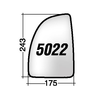 Vetro SPECCHIO RETROVISORE Destro DX FIAT DUCATO 1999-2006