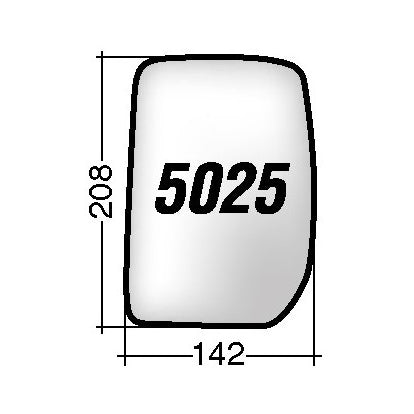 Vetro SPECCHIO RETROVISORE Destro DX FORD TRANSIT 2000-2014