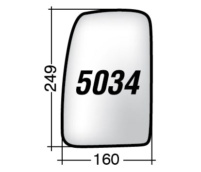 Vetro SPECCHIO RETROVISORE Destro DX OPEL MOVANO 2003-2010