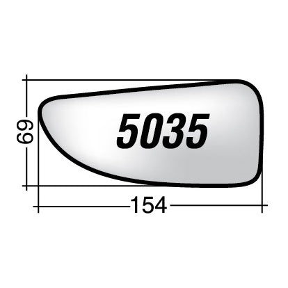 Vetro SPECCHIO RETROVISORE Destro DX OPEL MOVANO 2003-2010