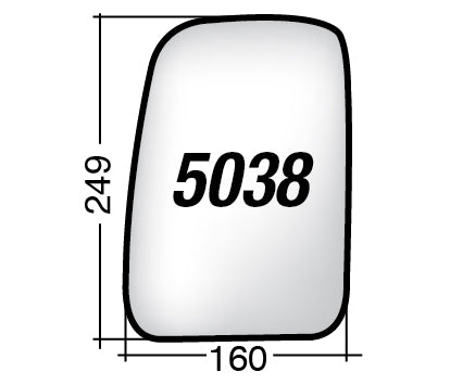 Vetro SPECCHIO RETROVISORE Sinistro SX NISSAN NV400 2011-