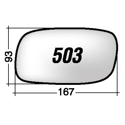 Vetro SPECCHIO RETROVISORE Sinistro SX OPEL ASTRA (F) 1994-1997