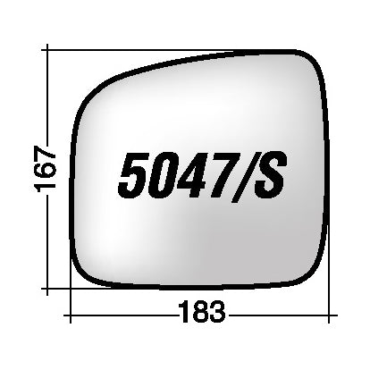 Vetro SPECCHIO RETROVISORE Sinistro SX VOLKSWAGEN TRANSPORTER T5 2003-2008