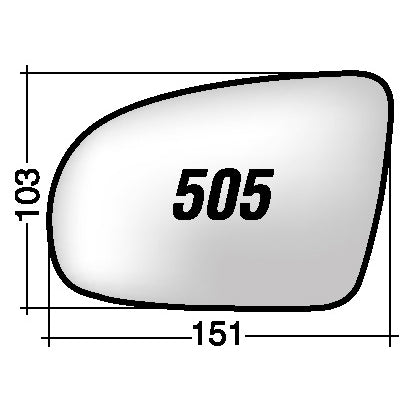 Vetro SPECCHIO RETROVISORE Destro DX OPEL CORSA (B) 1993-2000