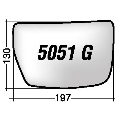 Vetro SPECCHIO RETROVISORE Sinistro SX IVECO DAILY 2006-2014