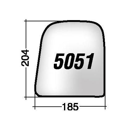 Vetro SPECCHIO RETROVISORE Sinistro SX IVECO DAILY 2006-2014