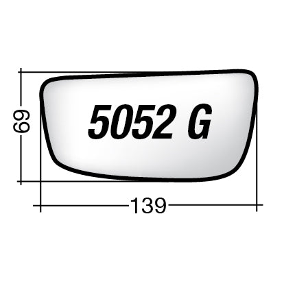 Vetro SPECCHIO RETROVISORE Sinistro SX FIAT SCUDO 2007-