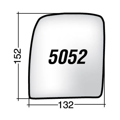 Vetro SPECCHIO RETROVISORE Destro DX FIAT SCUDO 2007-