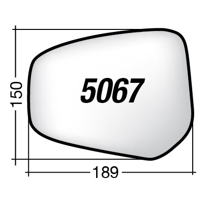 Vetro SPECCHIO RETROVISORE Sinistro SX FORD TRANSIT COURIER 2014-