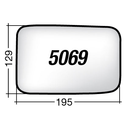 Vetro SPECCHIO RETROVISORE Sinistro SX PIAGGIO PORTER 2009-