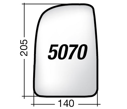 Vetro SPECCHIO RETROVISORE Destro DX MERCEDES SPRINTER 2019-