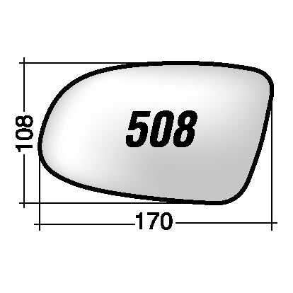 Vetro SPECCHIO RETROVISORE Destro DX OPEL OMEGA (B) 1994-2003