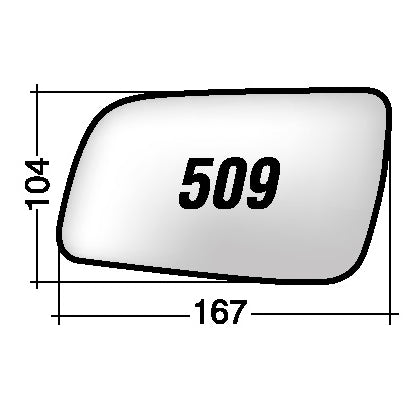 Vetro SPECCHIO RETROVISORE Destro DX OPEL ASTRA (G) 1998-2004