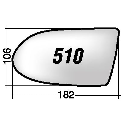 Vetro SPECCHIO RETROVISORE Destro DX OPEL ZAFIRA (A) 1999-2005