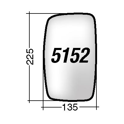 Vetro SPECCHIO RETROVISORE Sinistro SX PEUGEOT EXPERT TEPEE 2007-2016