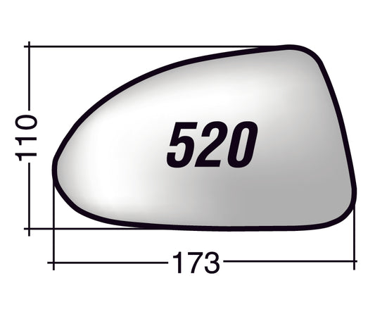 Vetro SPECCHIO RETROVISORE Destro DX OPEL CORSA D 2006-2014