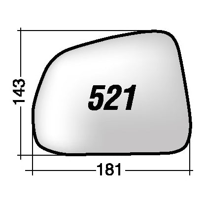 Vetro SPECCHIO RETROVISORE Destro DX CHEVROLET CAPTIVA 2006-2011