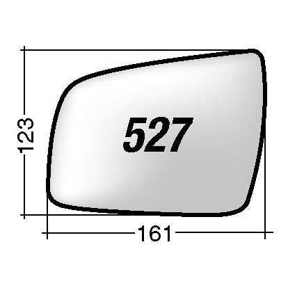 Vetro SPECCHIO RETROVISORE Destro DX OPEL ZAFIRA B 2008-2011