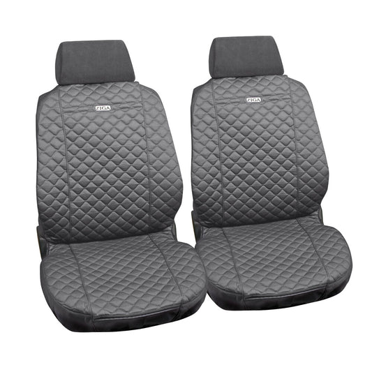 54867 - Ziga, coppia coprisedili anteriori in cotone, universali - Grigio