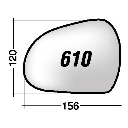 Vetro SPECCHIO RETROVISORE Sinistro SX PEUGEOT 308 2007-2013