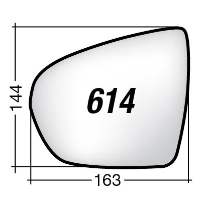 Vetro SPECCHIO RETROVISORE Sinistro SX PEUGEOT 5008 II 2016-