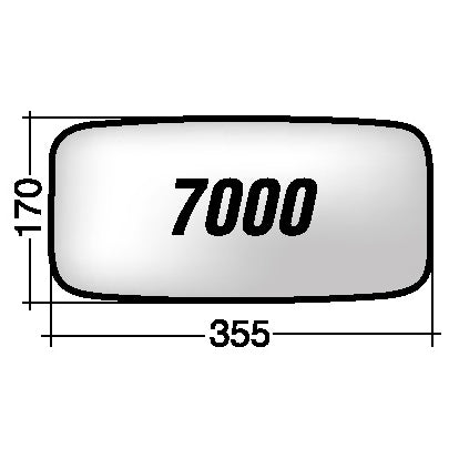 Vetro SPECCHIO RETROVISORE Sinistro/Destro MERCEDES SERIE 1000 -