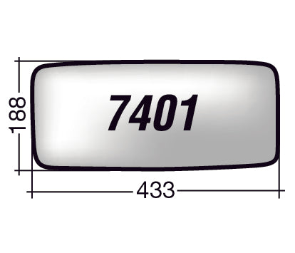 Vetro SPECCHIO RETROVISORE Sinistro/Destro MERCEDES ACTROS 1996-2002