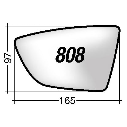 Vetro SPECCHIO RETROVISORE 808 D Destro DX SEAT ARONA 2021-