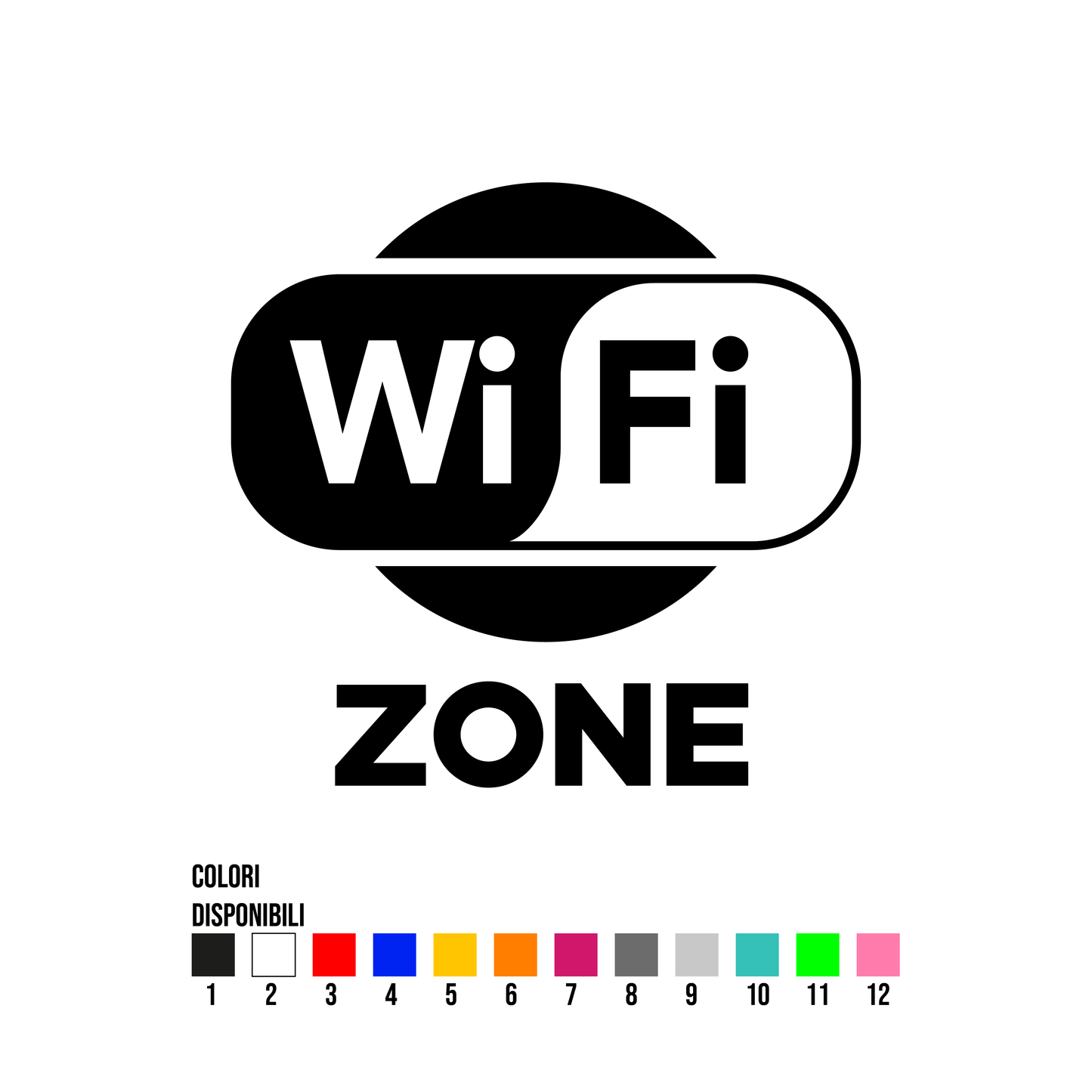 Adesivo Wifi Zone