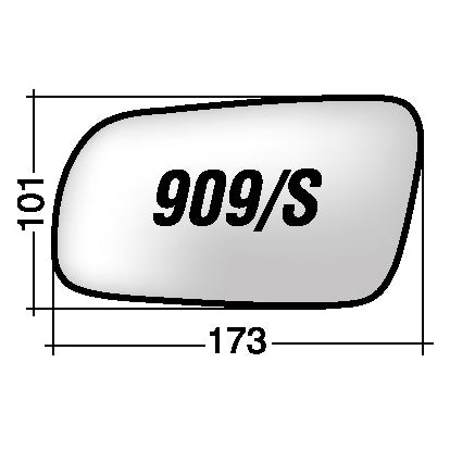 Vetro SPECCHIO RETROVISORE Sinistro SX VOLKSWAGEN POLO SW 1999-