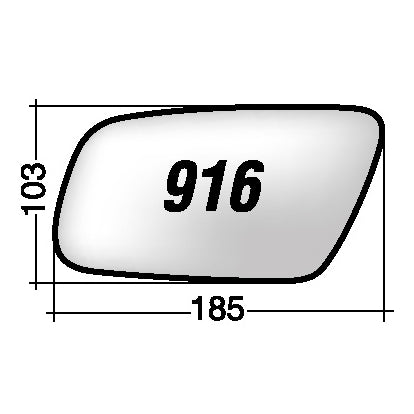 Vetro SPECCHIO RETROVISORE Destro DX AUDI A4 1999-2000