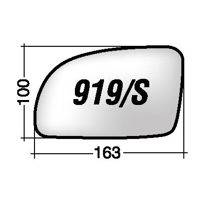 Vetro SPECCHIO RETROVISORE Sinistro SX VOLKSWAGEN NEW BEETLE -2001