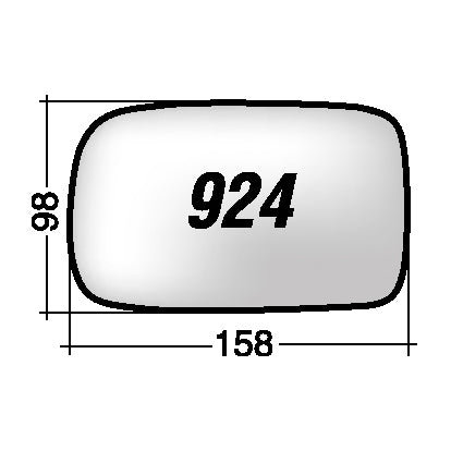 Vetro SPECCHIO RETROVISORE Destro DX SKODA FELICIA 1994-2001