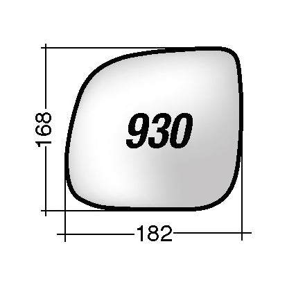 Vetro SPECCHIO RETROVISORE Destro DX VOLKSWAGEN TOUAREG 2007-2010