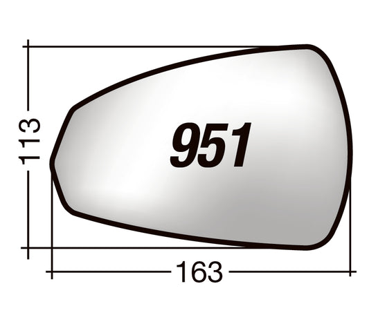 Vetro SPECCHIO RETROVISORE Destro DX AUDI A3 2012-2016
