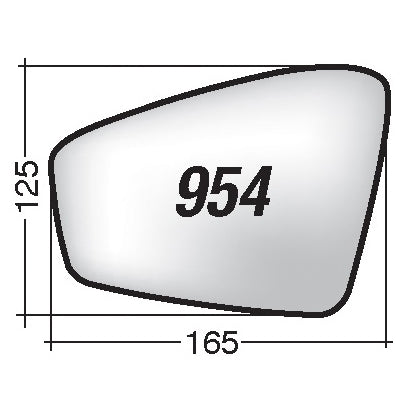 Vetro SPECCHIO RETROVISORE Sinistro SX VOLKSWAGEN TIGUAN (AD1 AX1) 2020-