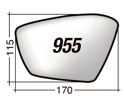 Vetro SPECCHIO RETROVISORE Destro DX SKODA KAMIQ 2023-
