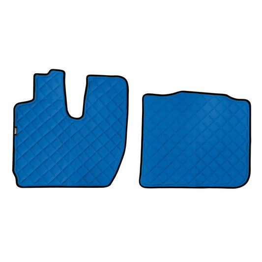 95900 - Coppia tappeti in Skeentex - Blu                         - compatibile per Iveco S-Way (10/19>)