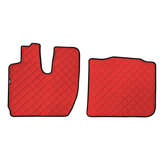 95902 - Coppia tappeti in Skeentex - Rosso - compatibile per Iveco S-Way (10/19>)