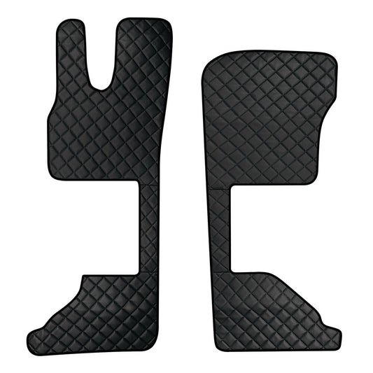 95911 - Coppia tappeti in Skeentex - Nero - compatibile per Daf XG (06/21>) sedile pass. pneumatico - Daf XG+ (06/21>) sedile pass. pneumatico