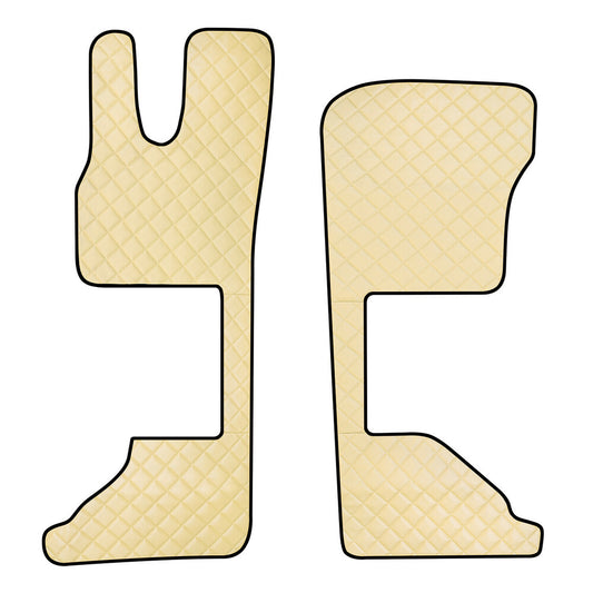 95913 - Coppia tappeti in Skeentex - Panna - compatibile per Daf XG (06/21>) sedile pass. pneumatico - Daf XG+ (06/21>) sedile pass. pneumatico