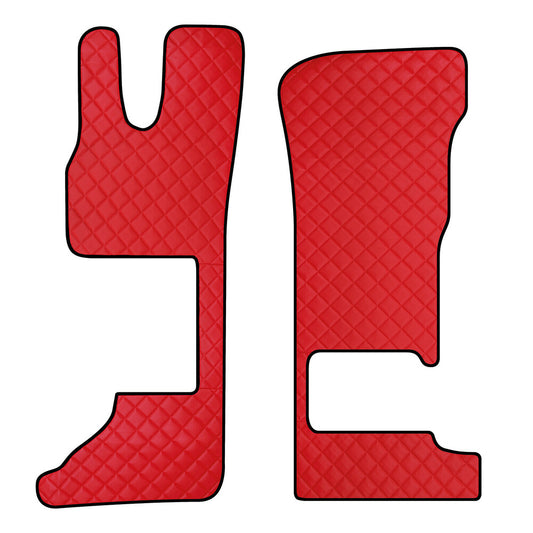 95916 - Coppia tappeti in Skeentex - Rosso - compatibile per Daf XG (06/21>) sedile pass. pieghevole - Daf XG+ (06/21>) sedile pass. pieghevole